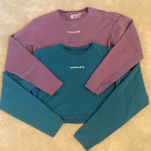 Alphalete Lifestyle Fit Cropped Long sleeve shirts